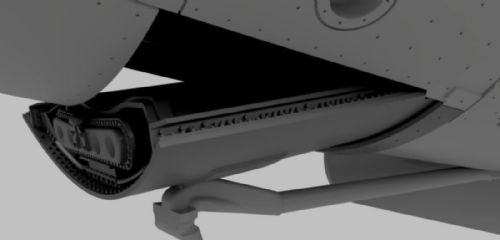 F-104 Drag Chute Bay and Canister (for Kinetic F-104 kits)